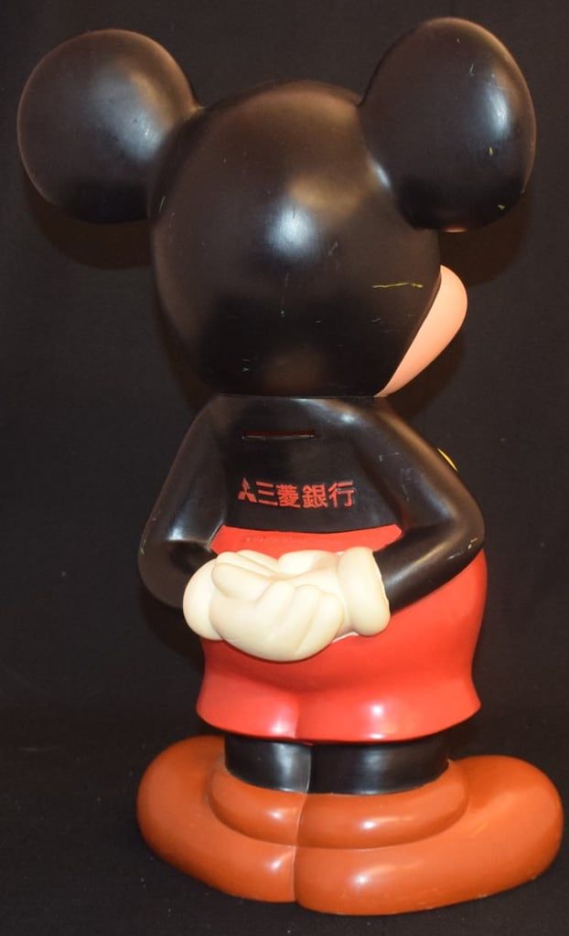 三菱銀行 ミッキーマウス カウンターサイズ貯金箱