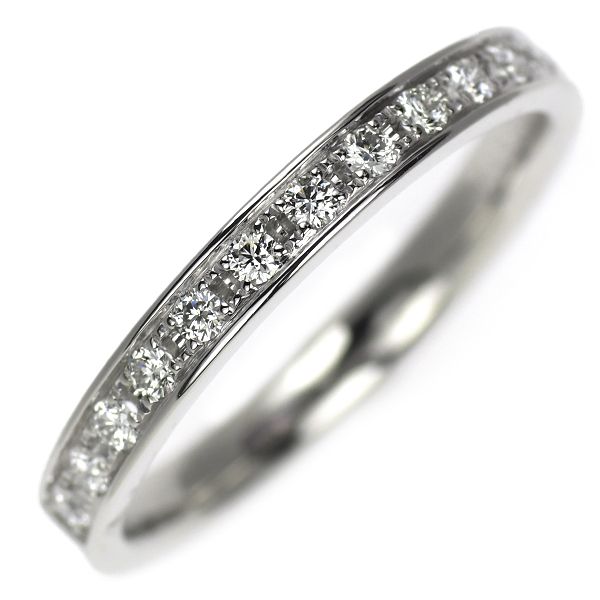 田崎真珠 Pt950 ダイヤモンド リング 0.14ct ハーフエタニティ