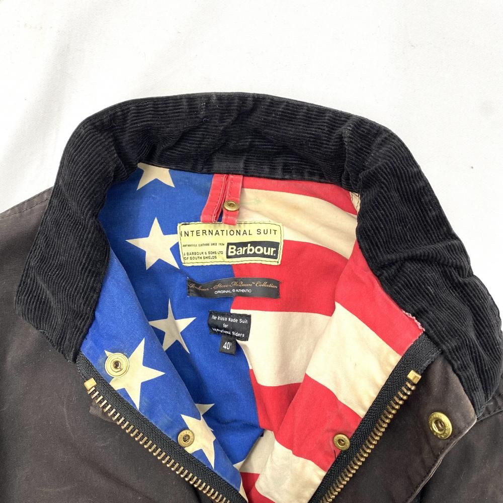 中古】Barbour INTERNATIONAL BAKER オイルドクロスジャケット サイズ 