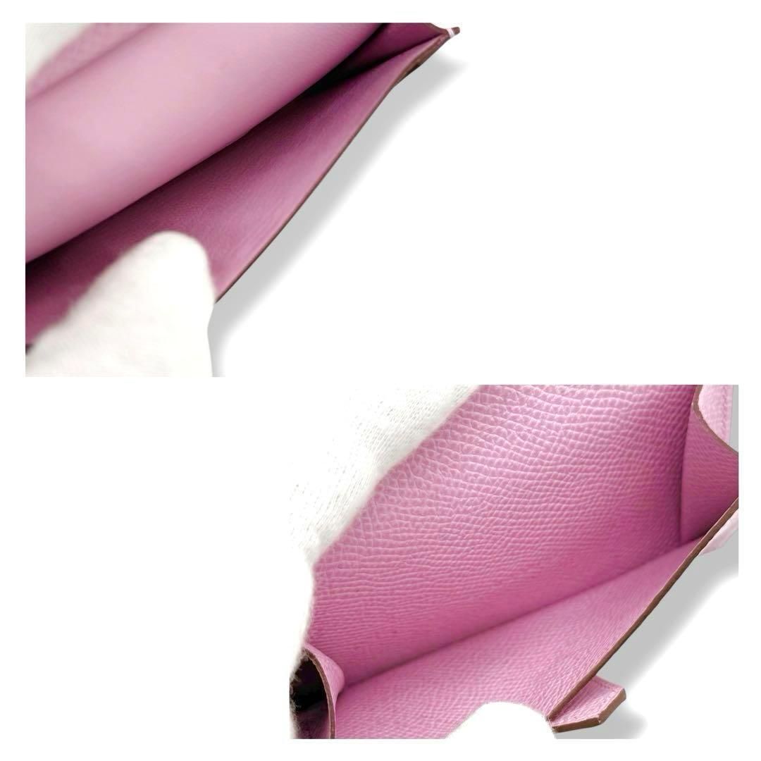 未使用　B刻印　エルメス　べアンミニ　折り財布　ヴォーエプソン　cs4 HERMES エルメス 二つ折り財布 BEARN MINI ベアンミニ 039796CK