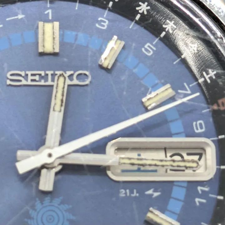 SEIKO advan Ref:7019-6050 セイコー アドバン デイデイト ブルー文字 