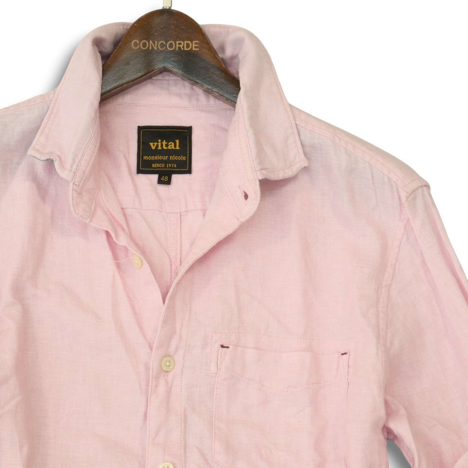 MONSIEUR NICOLE ピンク ジャケット シープレザー テーラード