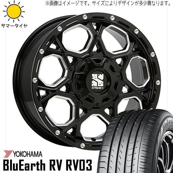 215/55R17 サマータイヤホイールセット ヴェゼル etc (YOKOHAMA BluEarth RV03 & XTREME-J XJ06  5穴 114.3) - メルカリ