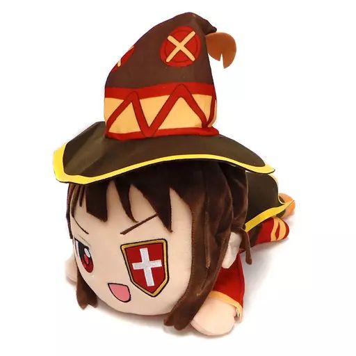 中古】ぬいぐるみ めぐみん(眼帯) メガジャンボ寝そべりぬいぐるみ