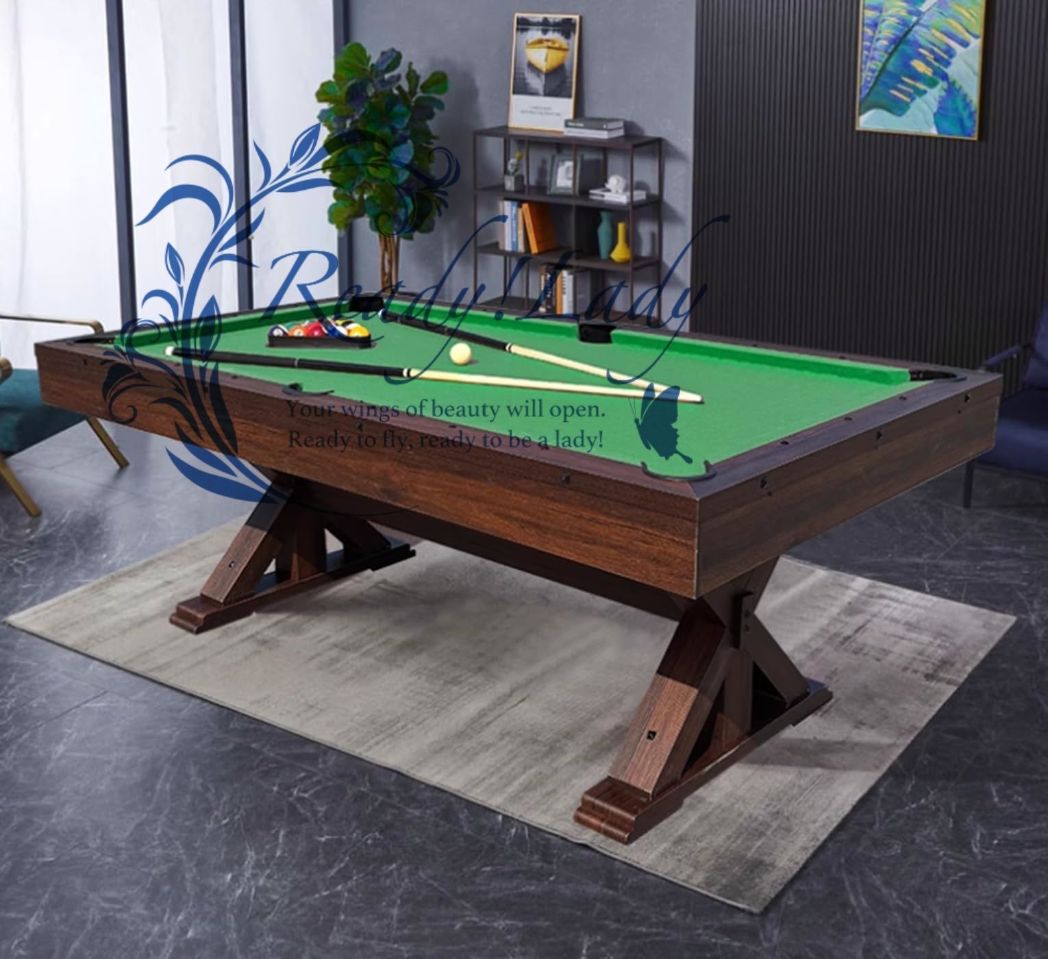 北欧モダンデザイン 職人技ビリヤードテーブル 7/8/9尺 選定木材×高級