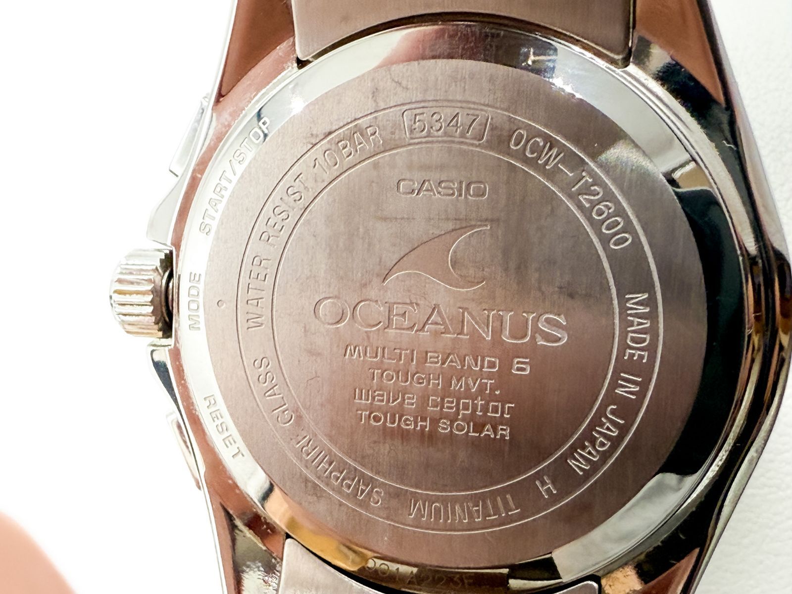 CASIO OCEANUS OCW-T2600 5347 純正チタンバンド CASIO OCEANUS OCW-T2600 5347 純正チタンバンド