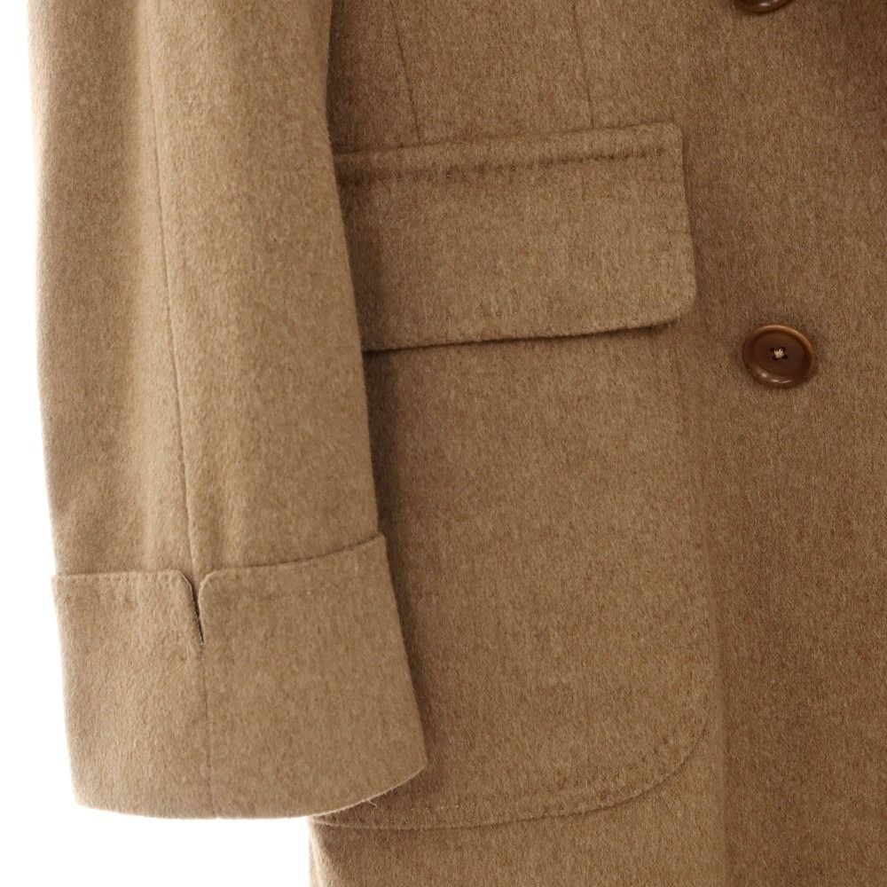 デペトリロ DE PETRILLO ウール ダブルブレストポロコート ブラウンベージュ系 サイズ44 メンズ KANDAIZUMI_COM