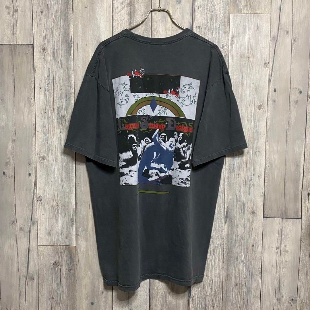 STUSSY ステューシー 両面プリント 半袖 フェード Tシャツ TEE XL 