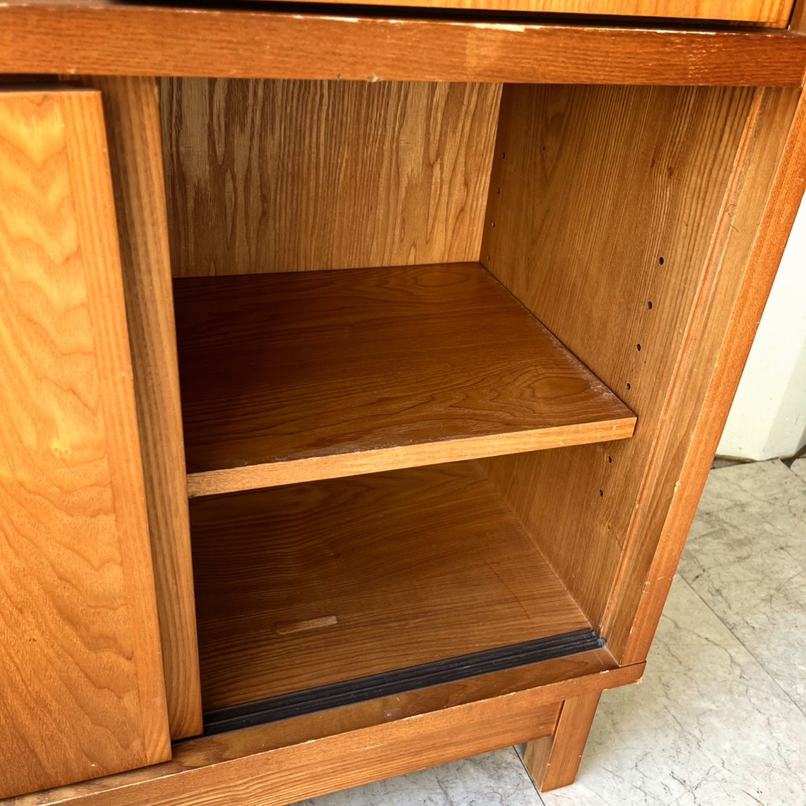 取付無料！フランフラン アコルド タモ材ブックシェルフ ブラック