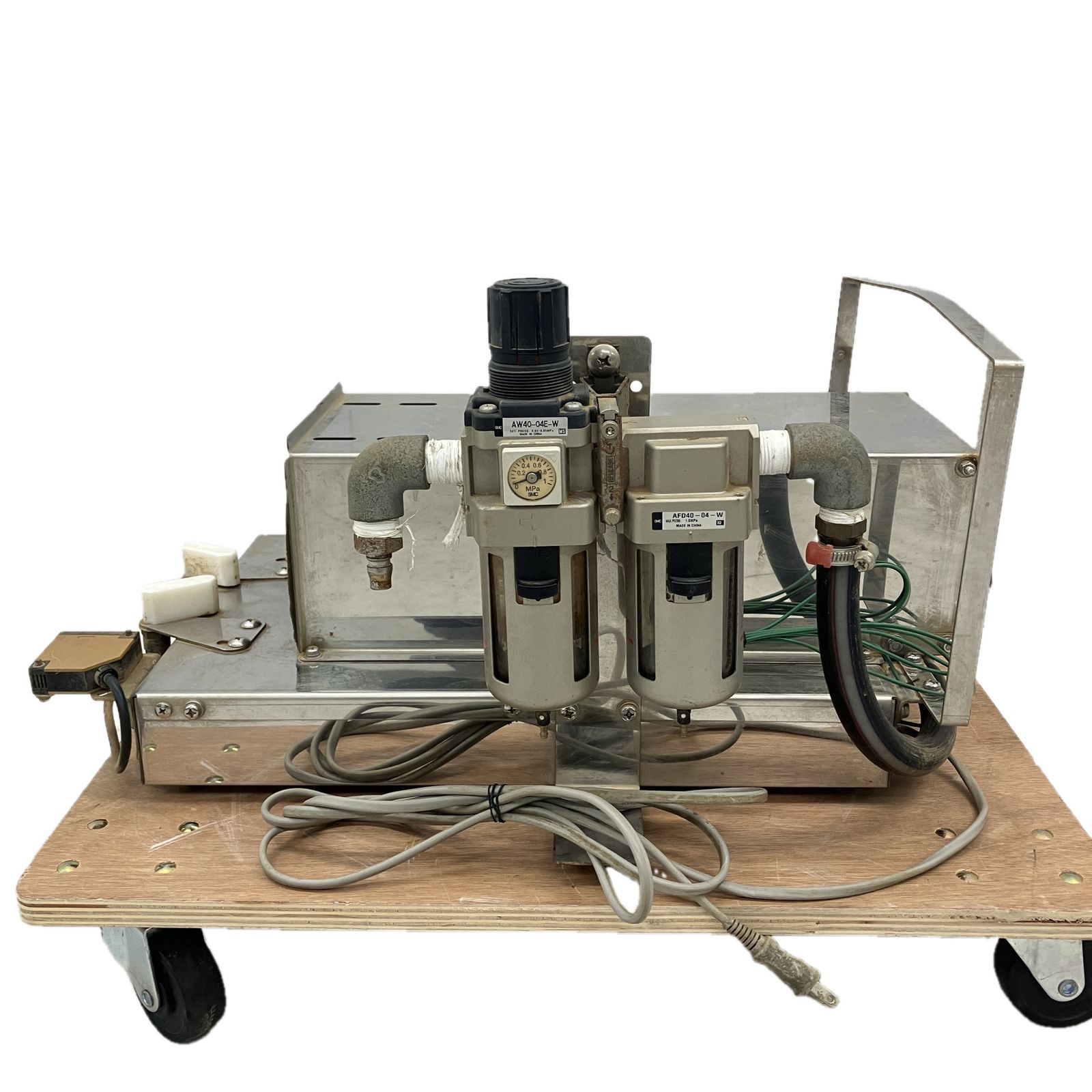 タイガーカワシマ ねぎむくべぇ BM-8D ネギ皮剥き機 ダクト付き 農機具 ジャンク C10392873