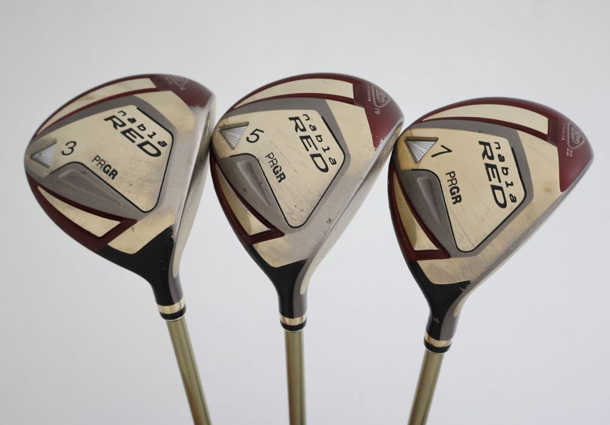 ● 3W＆5W＆7W 3本セット PRGR プロギア iD nabla REDフェアウェイウッド オリジナルカーボン M-37 R 76009