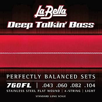 La Bella 760FL|Deep Talkin Bass|Light|043-104|Stainless Flat Wound