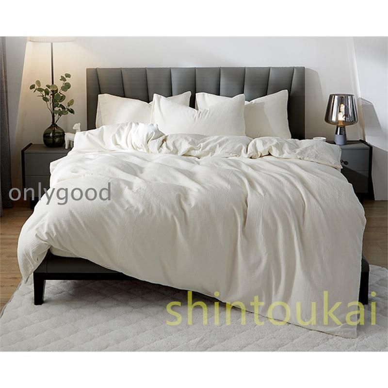 3点セット 布団カバーセット 無地 北欧風 枕カバー 敷き布団カバー 掛け布団カバー ベッドカバー 四季通用 寝具カバーシンプル 可愛い コットン 春 夏 秋 冬