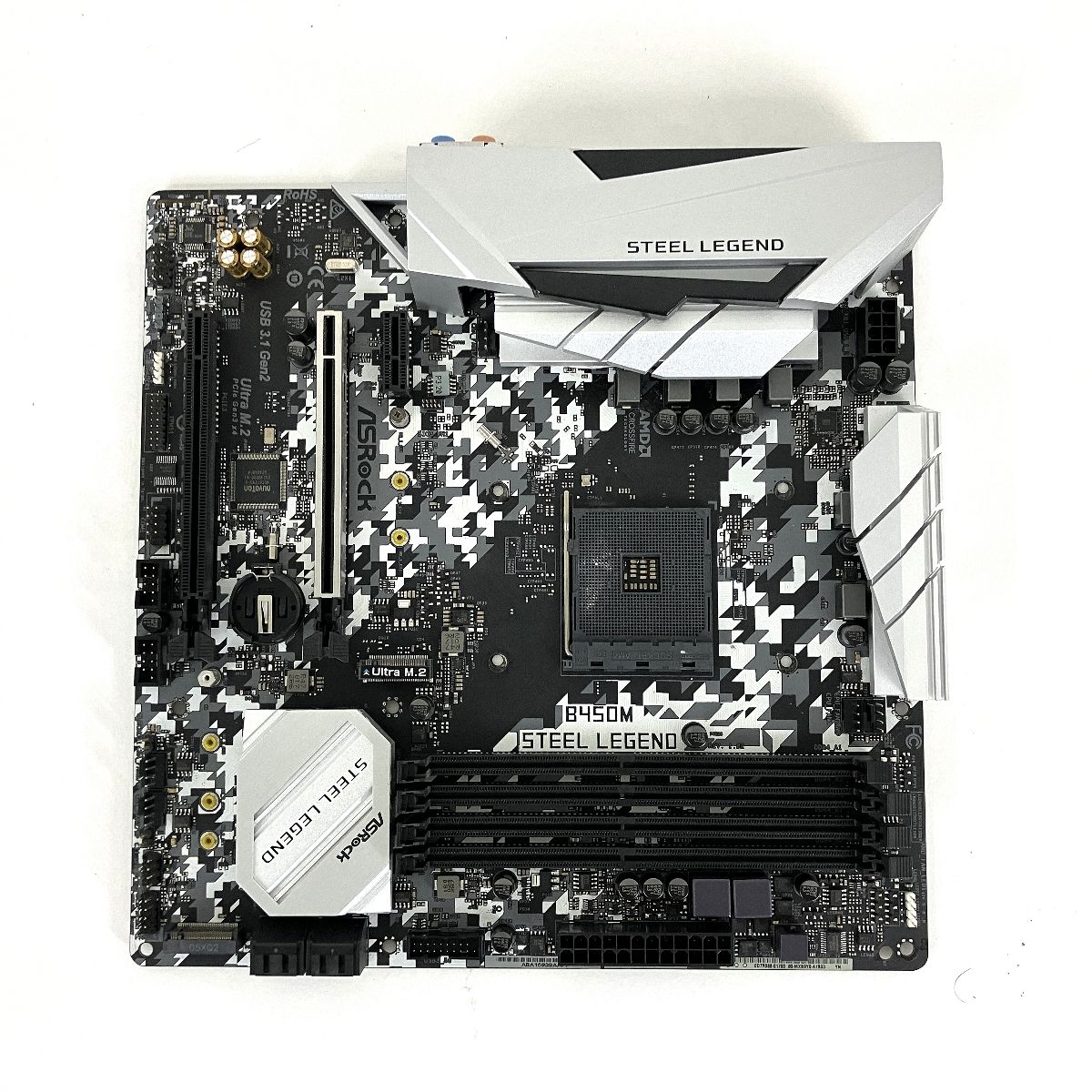 ASRock B450M STEEL LEGEND マザーボード PC周辺機器 パーツ ジャンク Y10031381