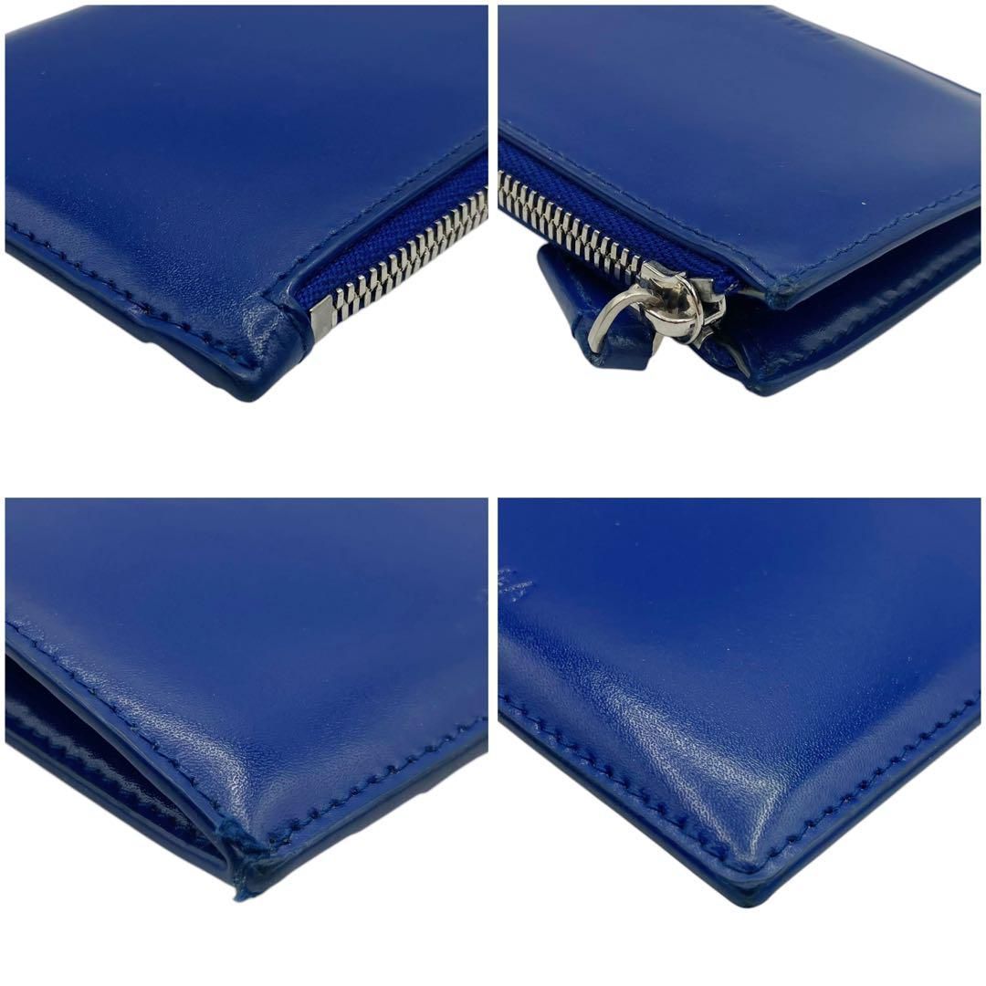  バレンシアガ 664044 ロゴ コインカードケース ブルー フラグメントケース 小物