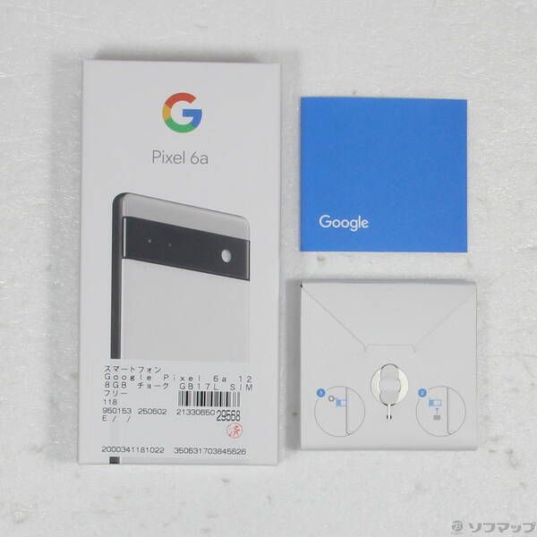 中古品〕 Google Pixel 6a 128GB チョーク GB17L SIMフリー【377】 6a