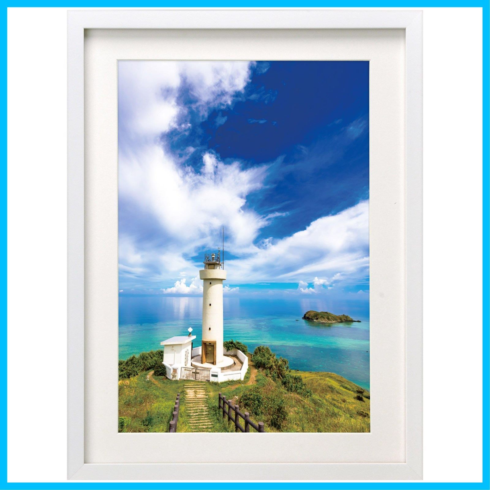 【新着商品】MM-01 ワイド4切 木製 額縁 ホワイト HAKUBA FWMM01-WTW4