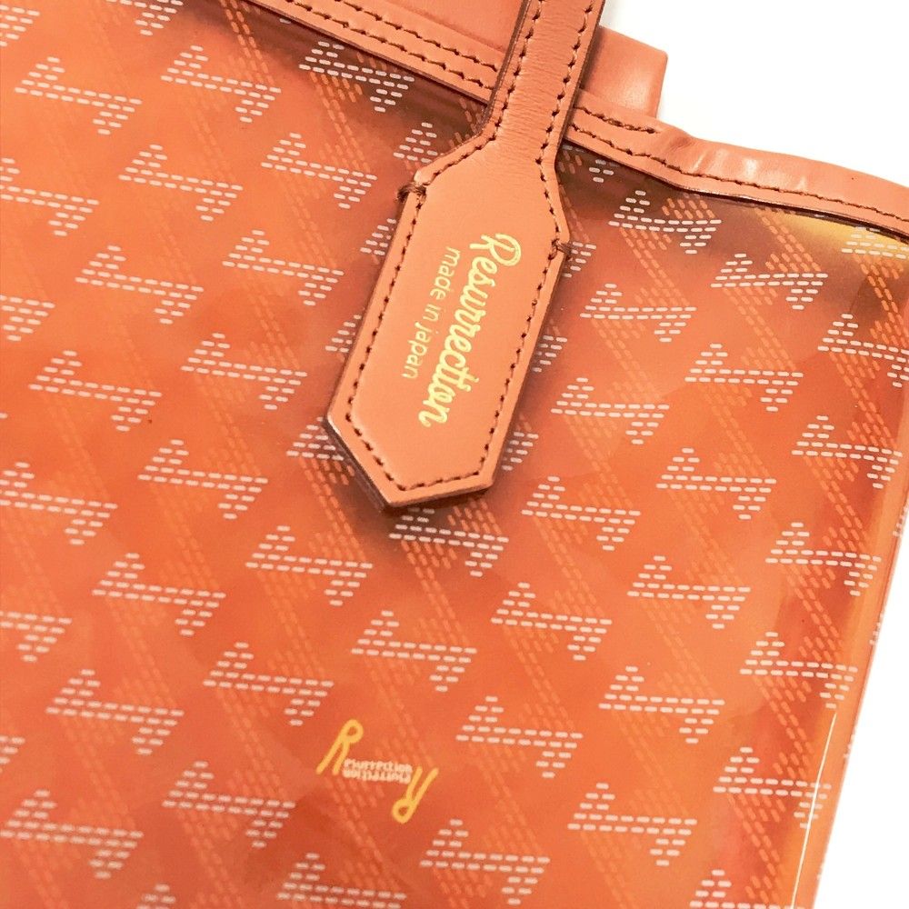  RESURRECTION レザレクション クリア カートバッグ 総柄 オレンジ系 240101530372 ゴルフウェア ストスト ユーティリティ ゴルフバッグ キャディバッグ ゴルフ