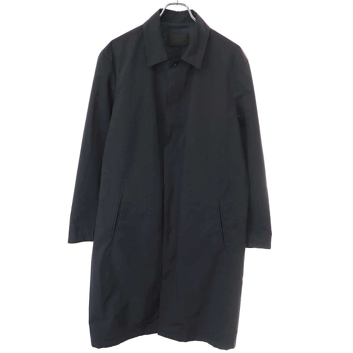 PRADA プラダ 18SS ポリエステルステンカラーコート SGN659 ブラック M