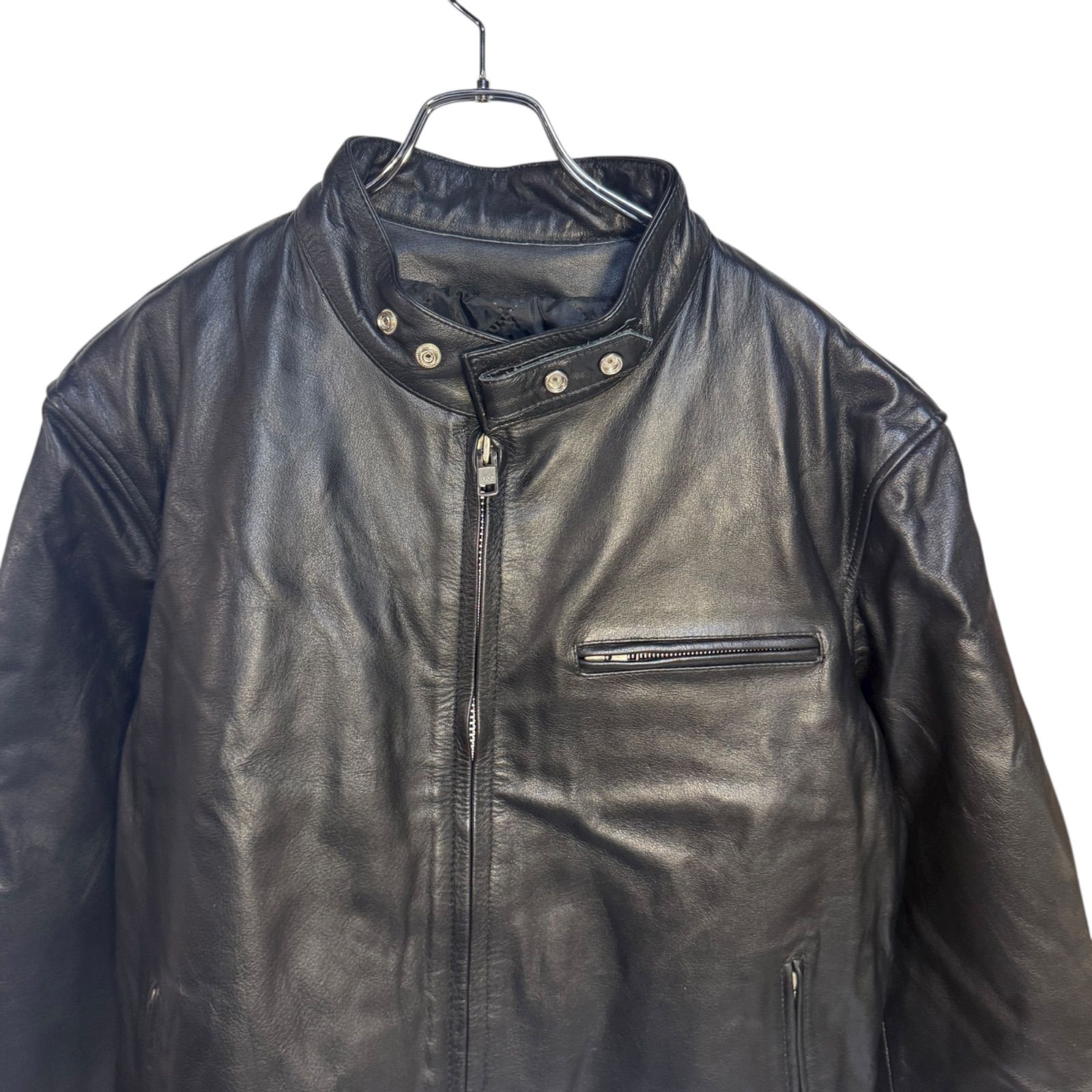 HORN WORKS ホーンワークス シングル ライダース ジャケット★５Ｌ★ Z1499 HORN WORKS ホーンワークス シングル ライダース ジャケット黒