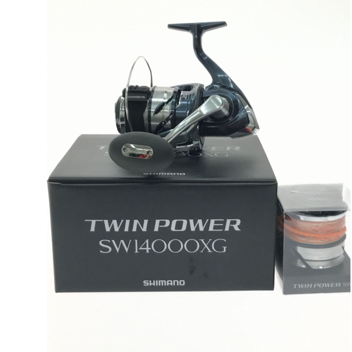 ▼▼SHIMANO シマノ スピニン TWINPOWER ツインパワーSW 14000XG 04231 替えスプール付属