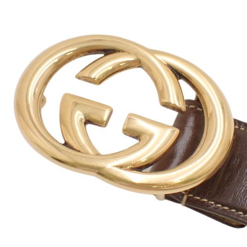 GUCCI グッチ ブラウン革ベルト　レディース ウエスト64cm〜69cm GUCCI グッチ ブラウン革ベルトレディース ウエスト64cm〜69cm
