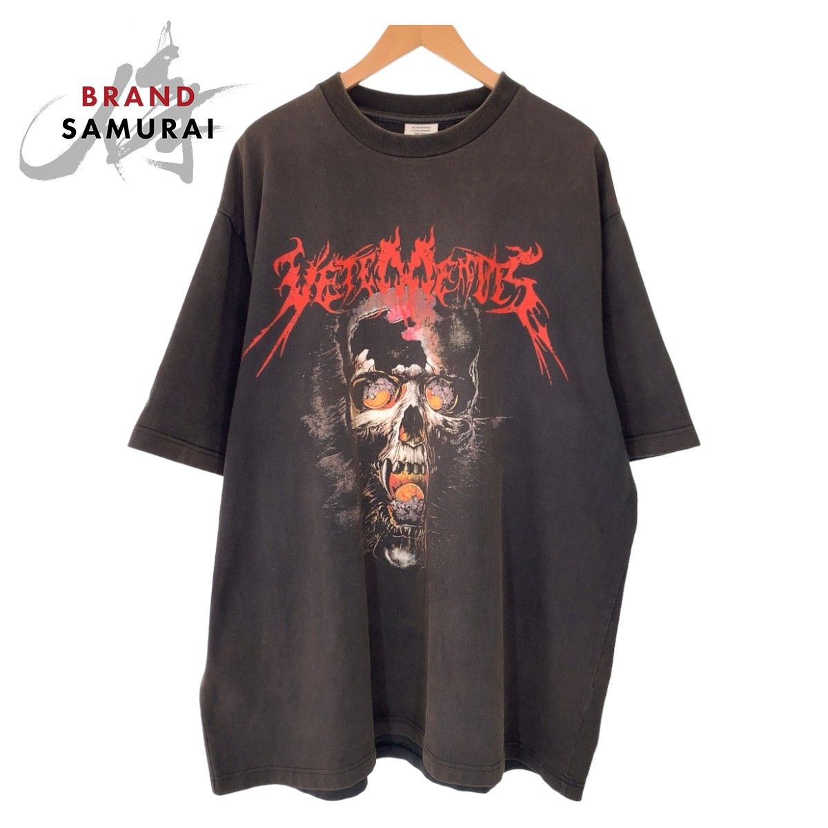 美品 VETEMENTS ヴェトモン ヘビーメタル スカルプリント サイズS 