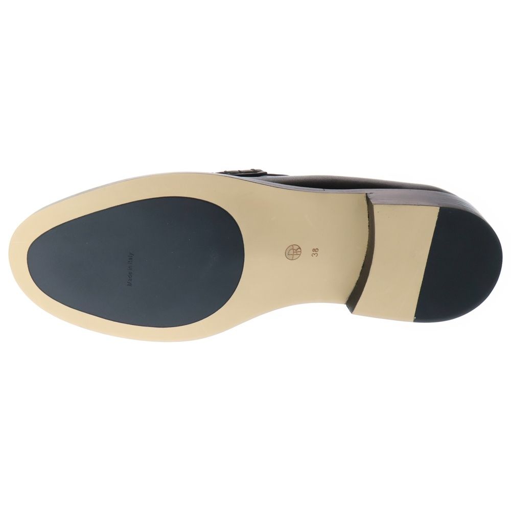 THE ROW ザロウ MINIMAL LOAFER MOCCASIN ミニマルローファー レザーシューズ ブラック レディース