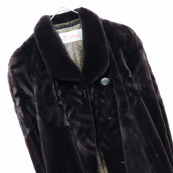 アルティマ サガミンク Altima SAGAMINK コート シェアードミンク ロング 毛皮 w951763n