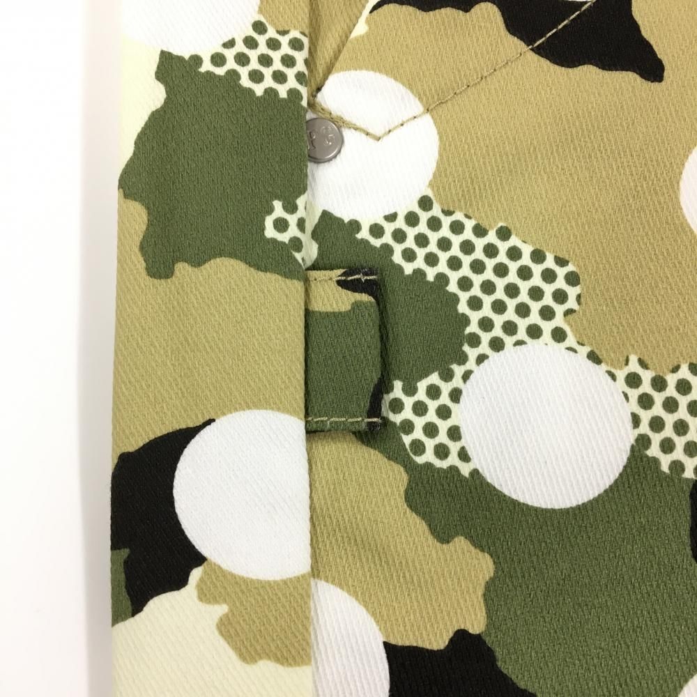 【PEARLY GATES】 裏起毛パンツ　カモ柄ドットカーキ　サイズ4 PEARLY GATES】 裏起毛パンツ カモ柄ドットカーキ サイズ4 新品