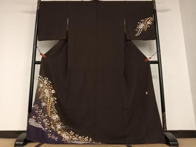 平和屋着物○越後十日町の一流染匠 桐屋・翠山工房 訪問着 辻が花 絞り