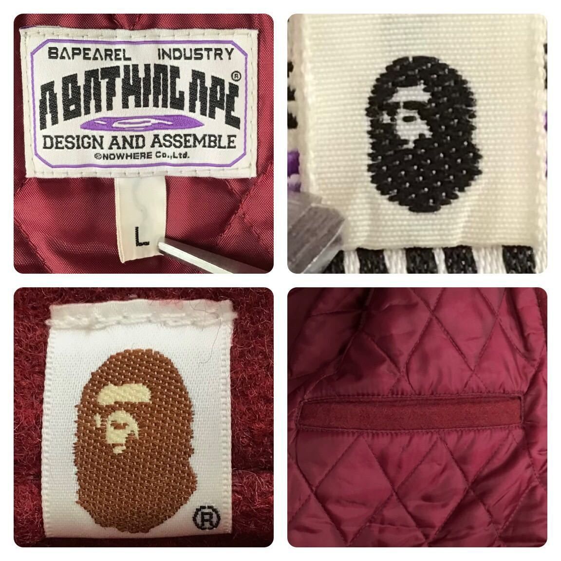 Undefeated × BAPE 袖レザー スタジャン Lサイズ a bathing ape