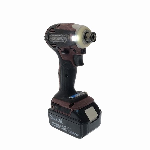 ☆中古品☆ makita マキタ 18V 充電式インパクトドライバ TD172D 茶/ブラウン バッテリー1個(18V6.0Ah)+充電器 93258  - メルカリ