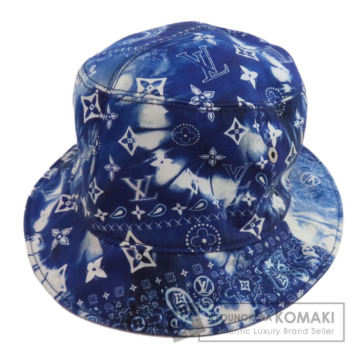 LOUIS VUITTON ルイヴィトン ボネ モノグラム バンダナ プリント 帽子 キャンバス レディース