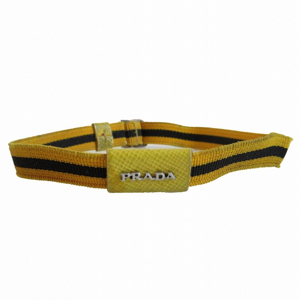 PRADA イエローとホワイト ブレスレット Gold/White Eternal Gold bangle bracelet in yellow gold with