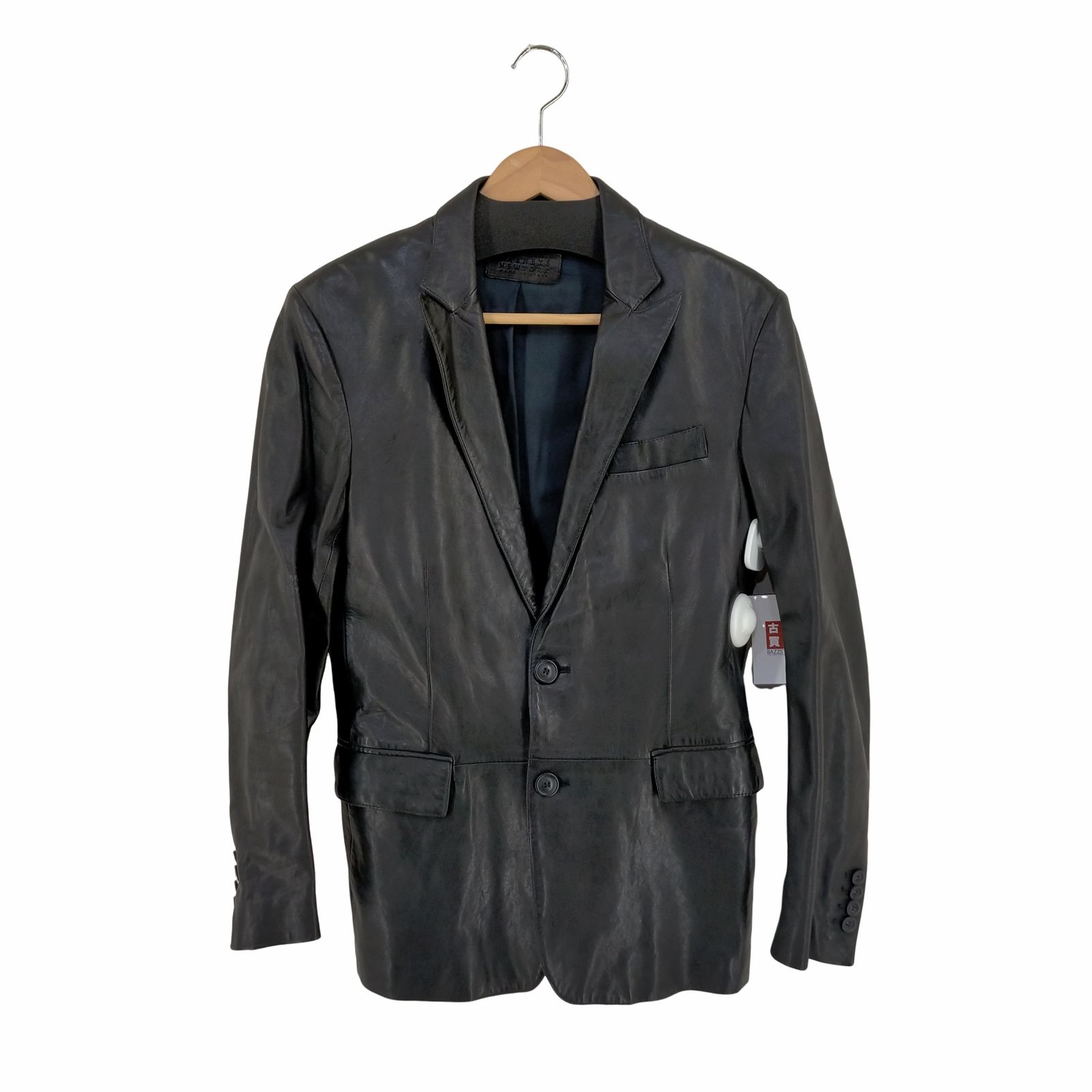 BARNEYS NEWYORK テーラードジャケット 牛革 バーニーズニューヨーク BARNEYS NEWYORK レザーテーラードジャケット