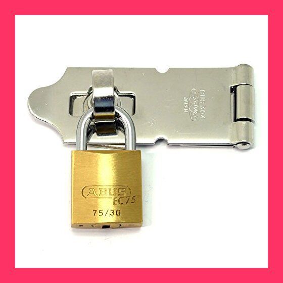 日本ロックサービス(Nihon Lock Service)ABUS 真鍮南京錠 EC75/30 KD