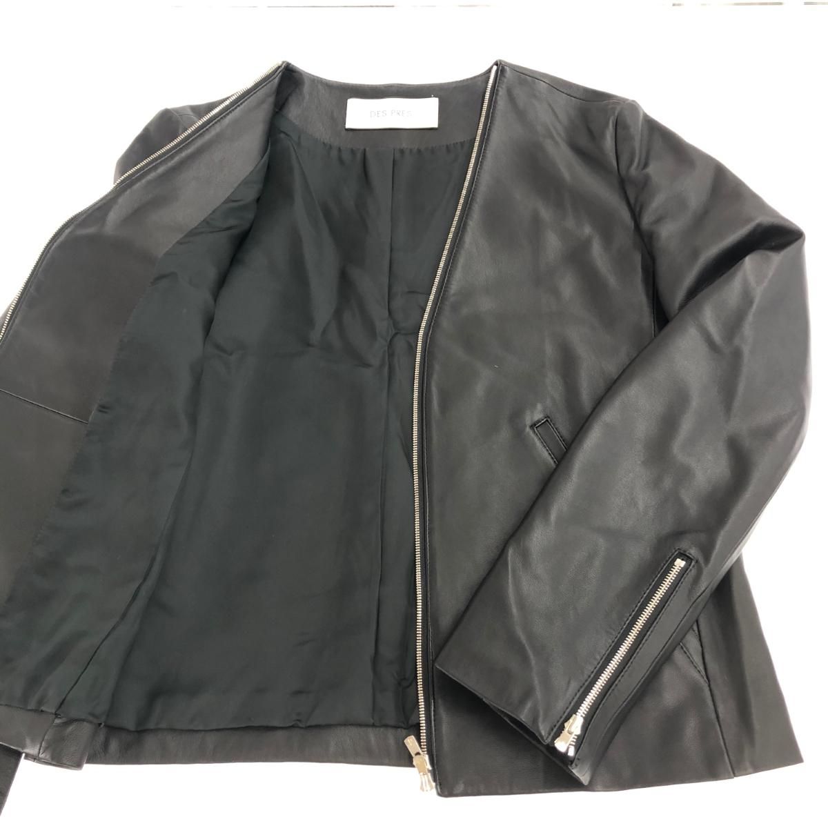 DES PRES デプレ レザージャケット サイズ:36 22-07-71-07005 ブラック