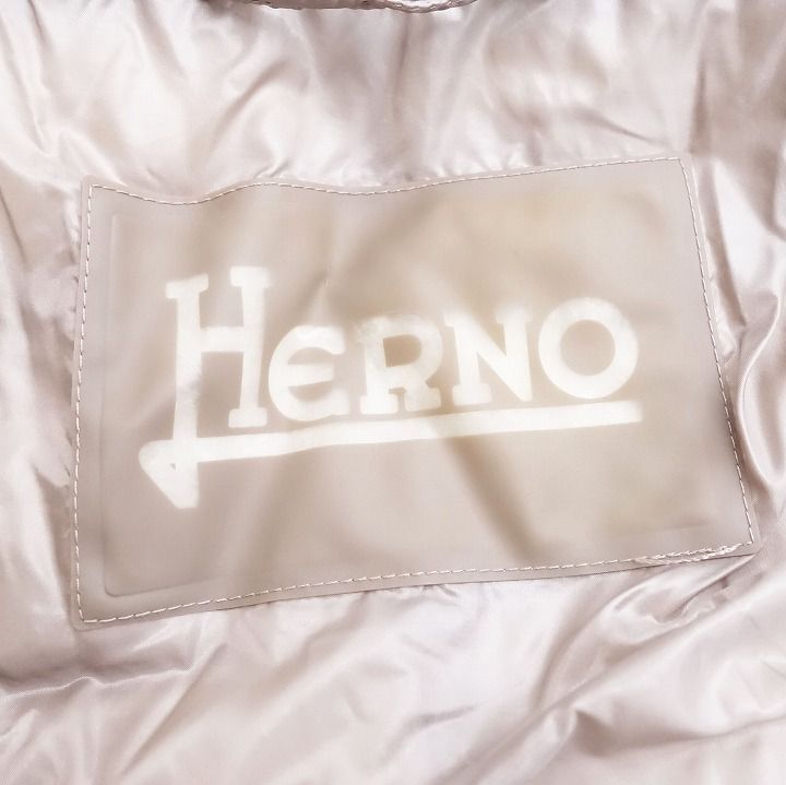 ヘルノ HERNO スタンドカラー ダウン コート ジャケット ブルゾン ジャンパー ナイロン 42 グレー系 4