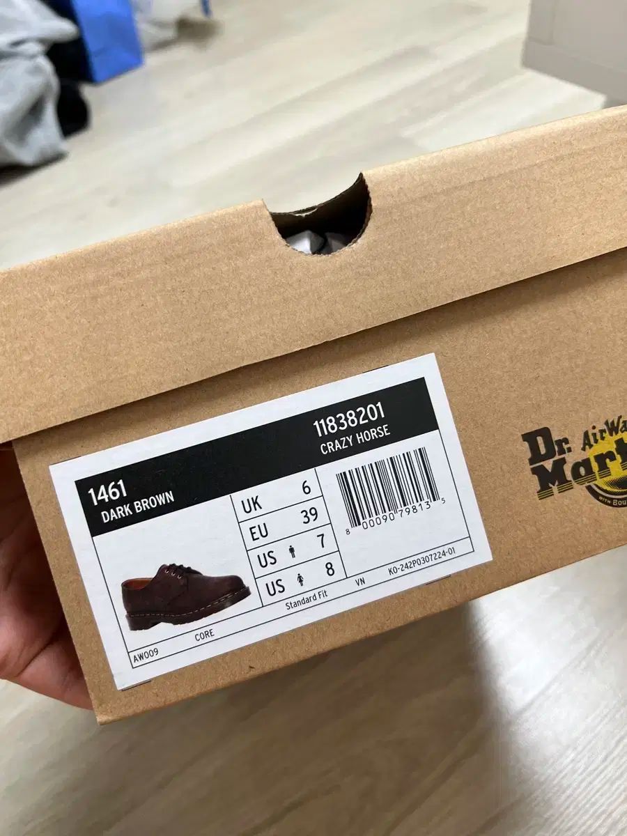 DR. MARTENS ドクターマーチン 1461 ブラウン クレイジーホール 250