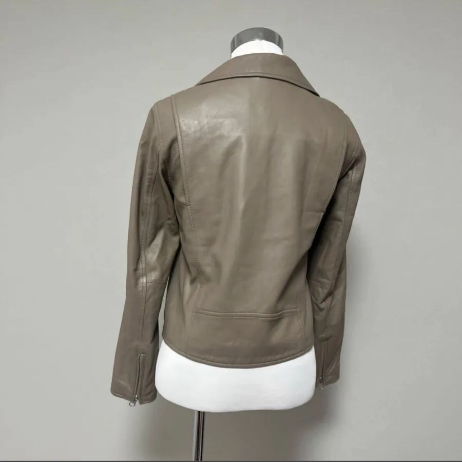 SLOBE IENA スローブイエナ ラムレザー ライダースジャケット グレージュ アウター レザージャケット ベージュ