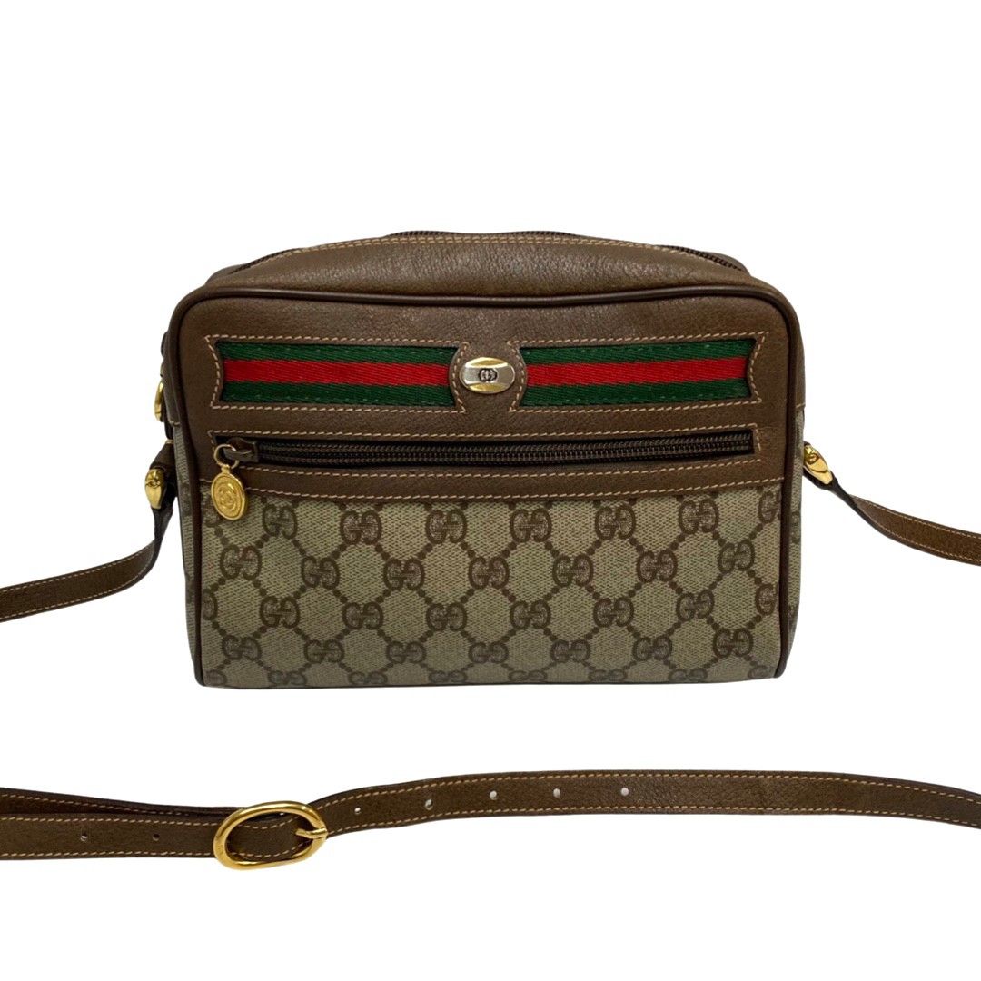 極 美品 付属品完備 GUCCI オールド グッチ サークル ショルダー ...