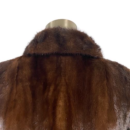 正直うれしいお手頃価格。 ミンクコート 毛皮 リアルファー MINK ブラウン 11号 L相当 セーター