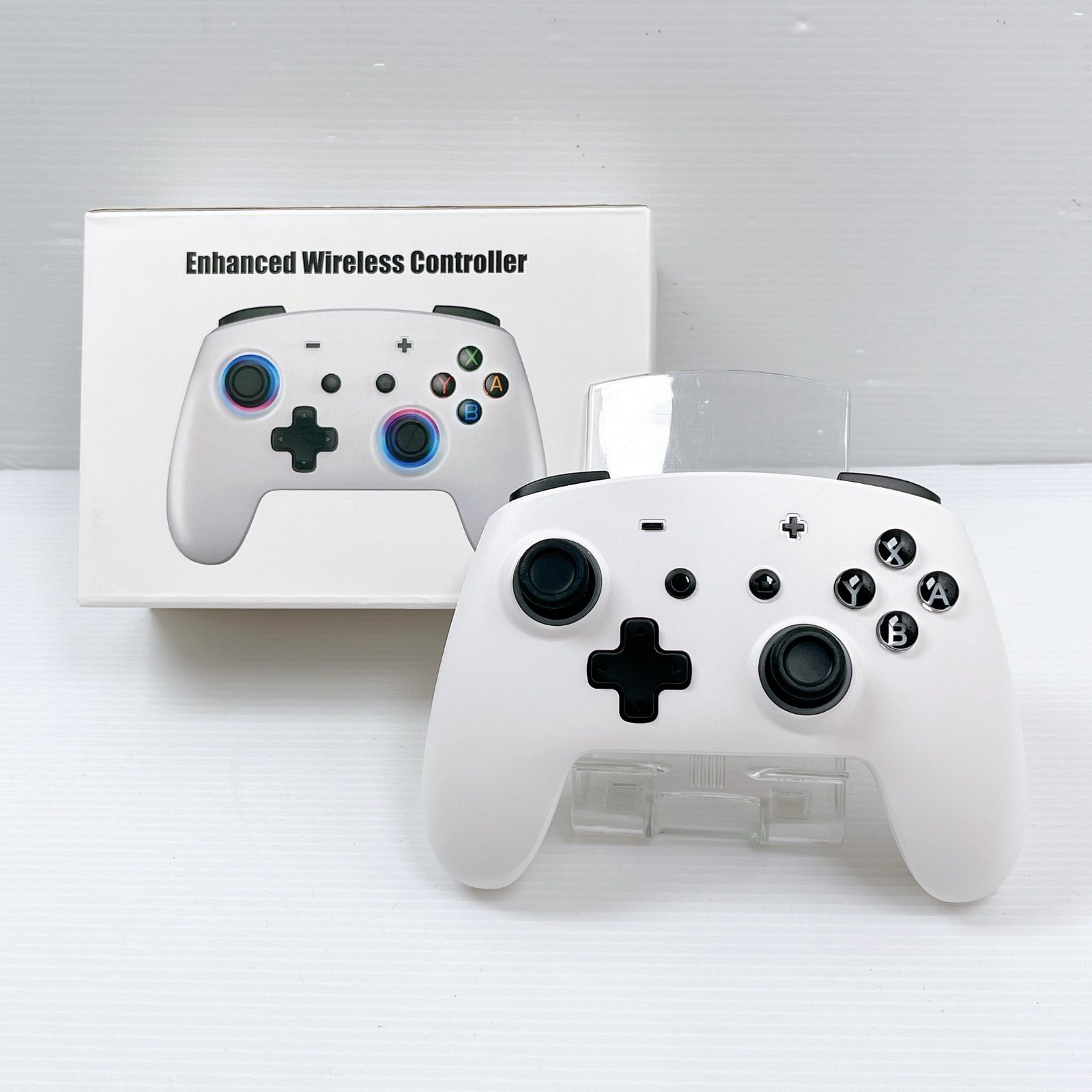 極美品 ECHTPOWER ワイヤレスコントローラー ホワイト ニンテンドー