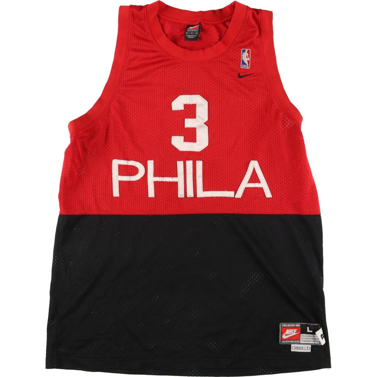 古着00年代　Nike SIXERS ジャージ Lサイズ 古着 00年代 ナイキ NIKE TEAM NBA PHILADELPHIA 76ERS フィラ