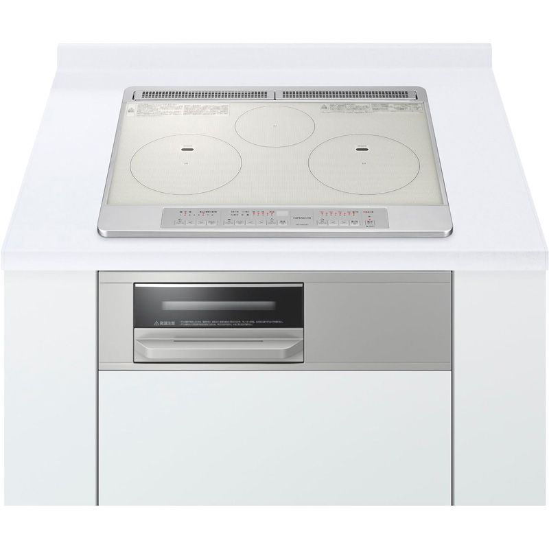 メーカー 日立 HITACHI ビルトイン IHクッキングヒーター シルバー 3口 幅60cm HT-N60ST-S