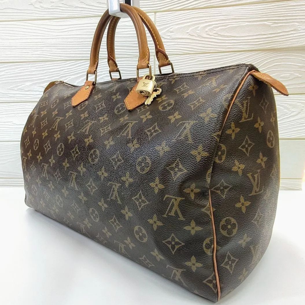 【廃盤 人気】LOUIS VUITTON ルイヴィトン モノグラム スピーディー35 ハンドバッグ  M41524 ブラウン （SNA）02406080020017EZ