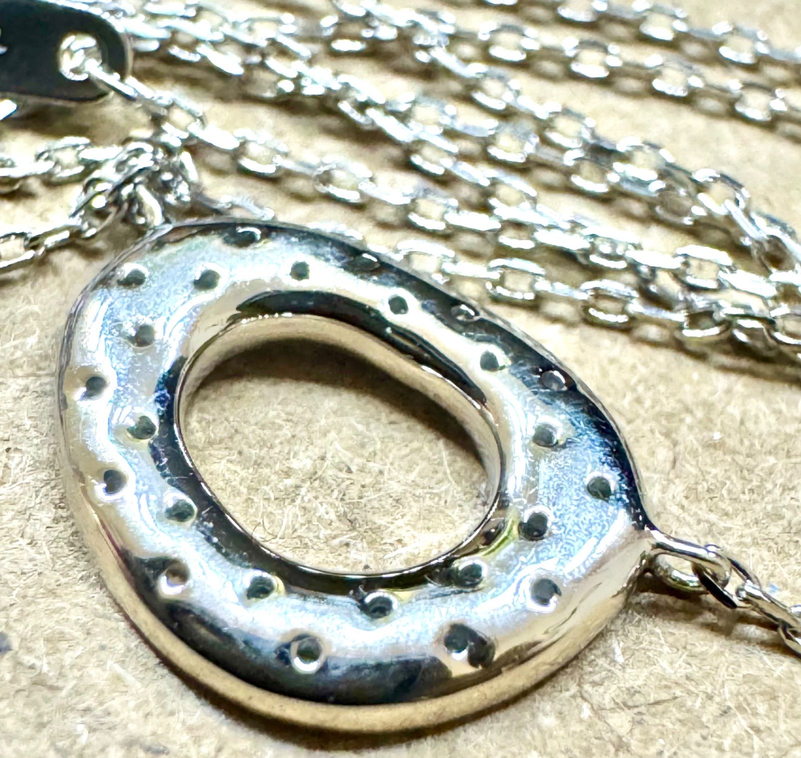 現行品◆アガット◆プラチナ*ダイヤモンドリングネックレス Pt900*Pt850 現行品◇アガット◇プラチナ*ダイヤモンドリングネックレス