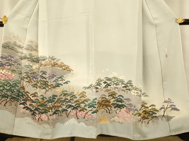 平和屋着物□本加賀友禅作家 村下信吉 色留袖 風景文 暈