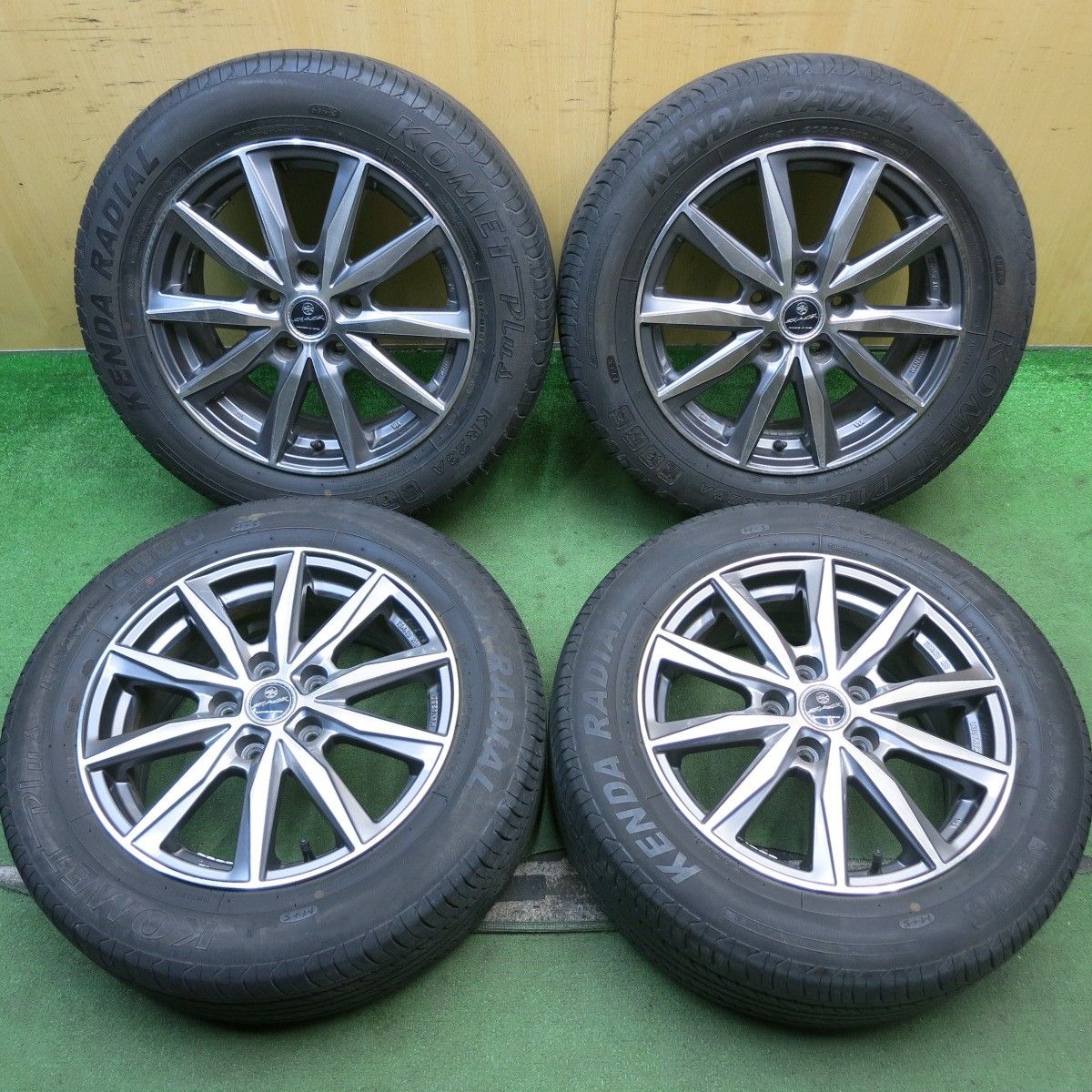 バリ溝 21年 8.5分 205 60R16 ケンダ ラジアル KOMET Plus KR23A SMACK ENKEI スマック エンケイ 16インチ PCD114.3 5H 5092709HAノ